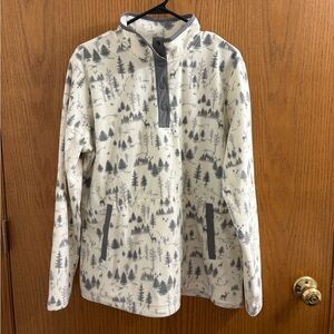 Duluth Trading Co Women’s Doubleback Printed Fleece Pullover XL